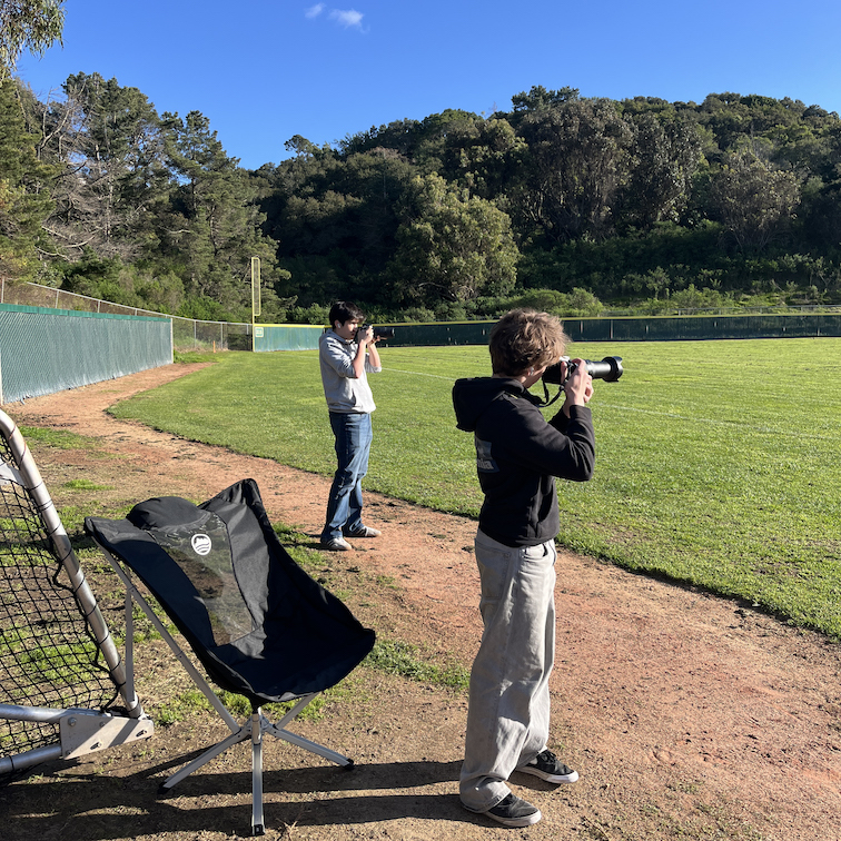 Sportsleadership & yearbook photographing chs baseball game